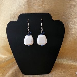 Howlite stone earrings